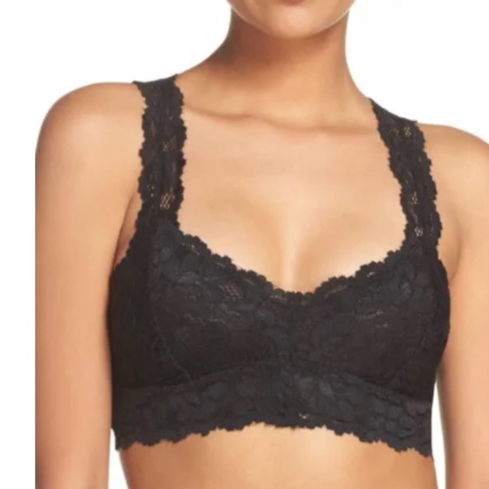 Free People Black Lace Bralette